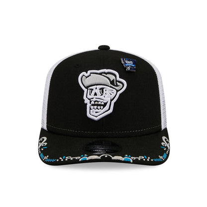 Pictured is this MiLB La Copa 2026 Las Vegas Aviators 9SEVENTY Stretch Snap cap in blue. 3