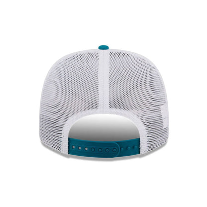 Pictured is this MiLB La Copa 2026 Albuquerque Isotopes 9SEVENTY Stretch Snap cap in Turquoise. 7