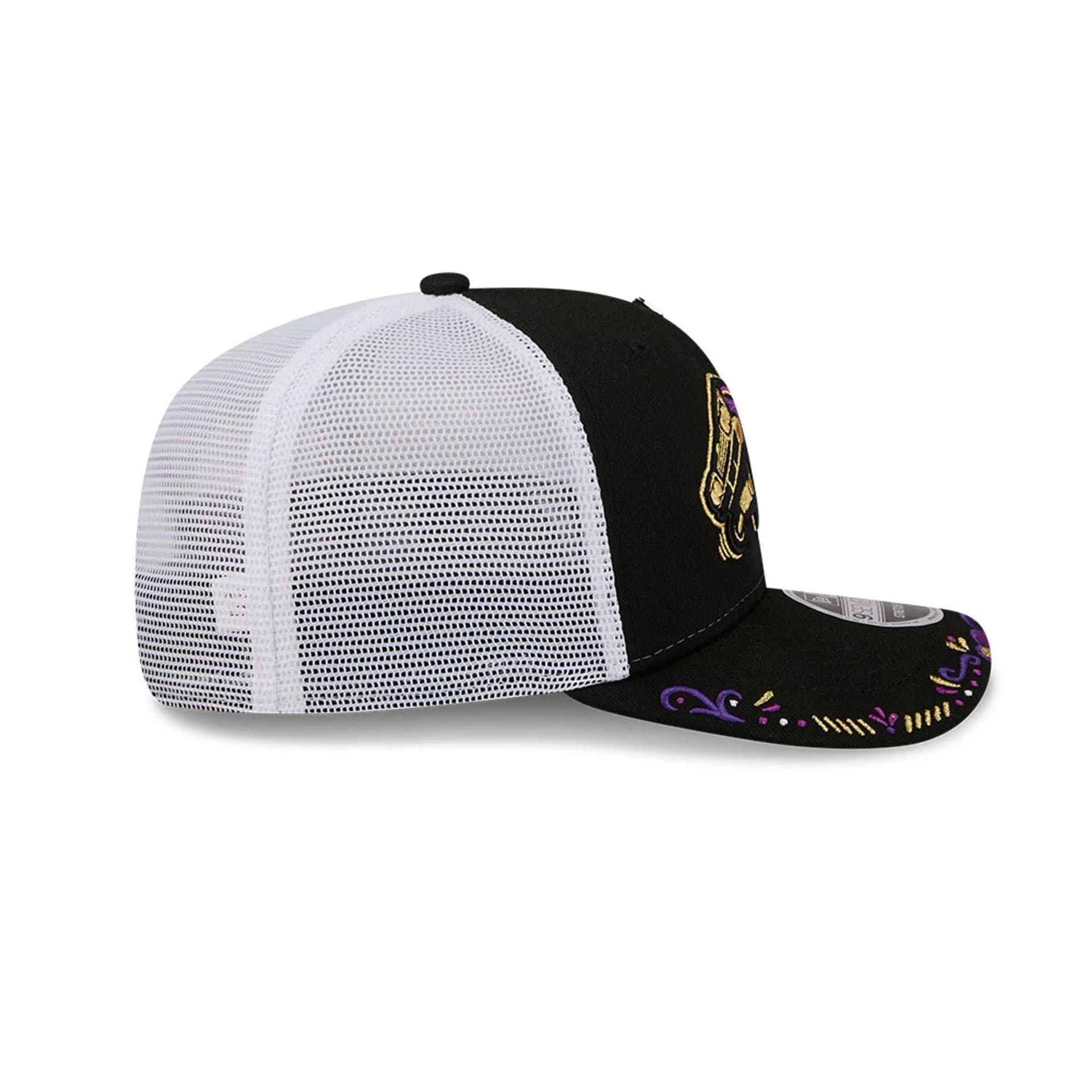 Pictured is this MiLB La Copa 2026 Fresno Grizzlies 9SEVENTY Stretch Snap cap in Black. 5