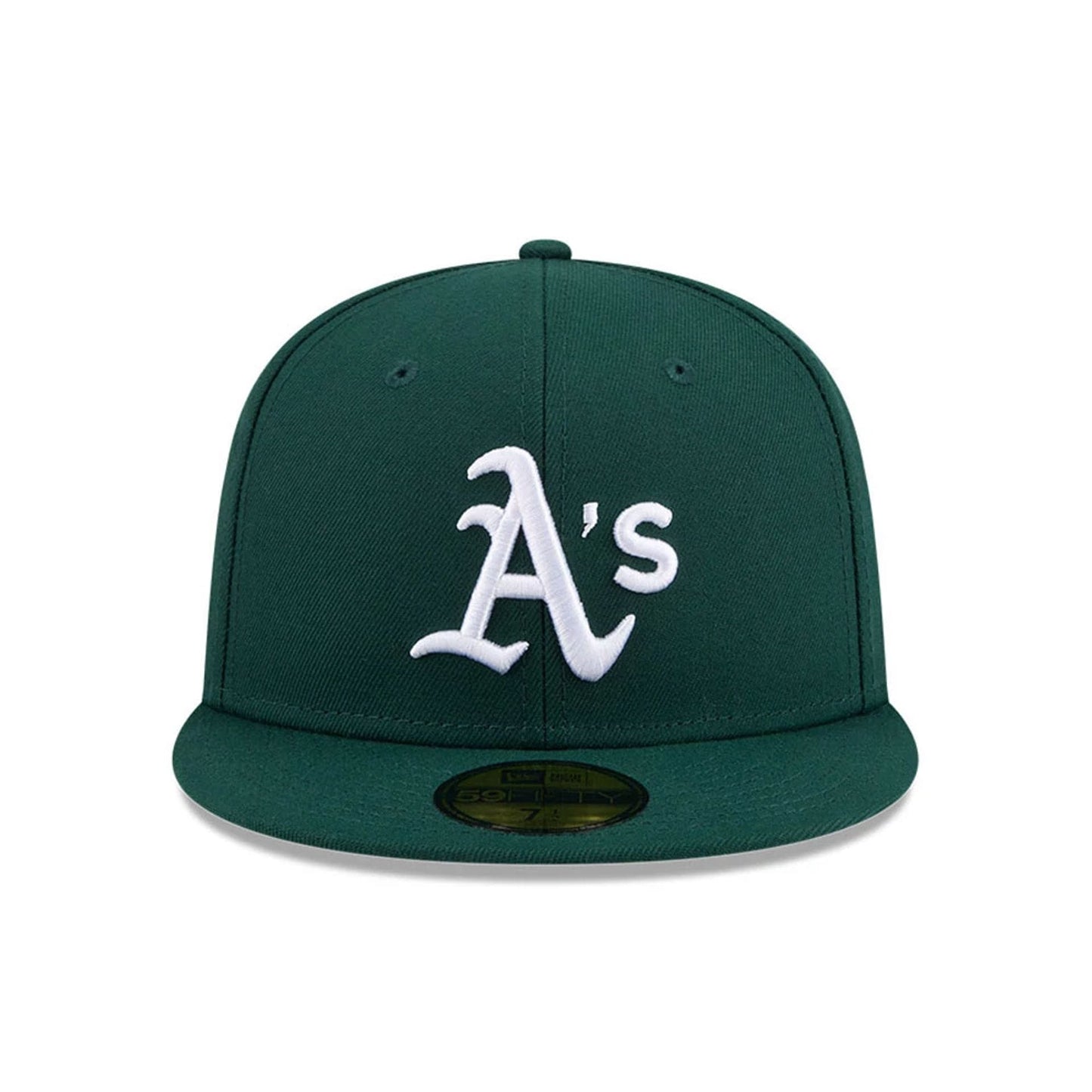 Pictured is this MLB Jackie Robinson Athletics 59FIFTY Fitted cap in dark green. 3