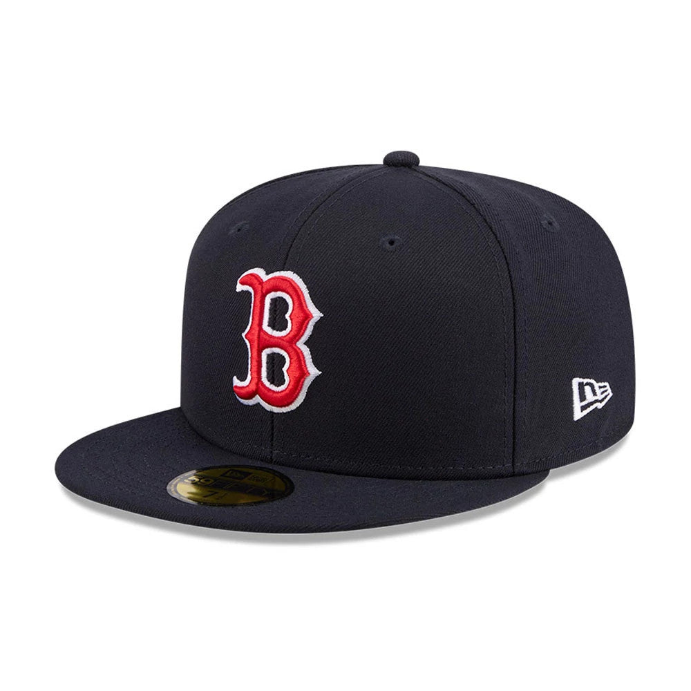 Pictured is this MLB Jackie Robinson Boston Red Sox 59FIFTY Fitted cap in navy. 4