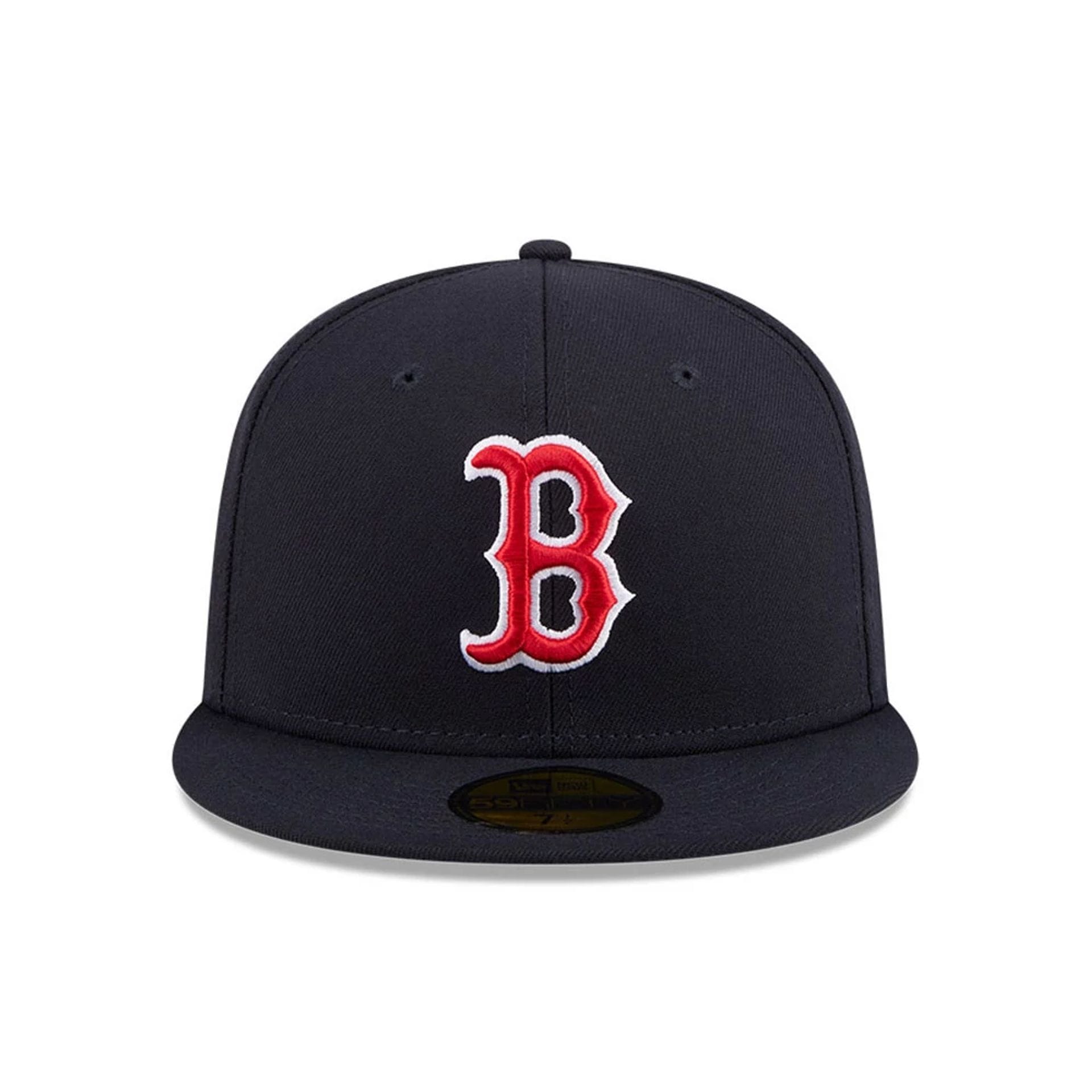Pictured is this MLB Jackie Robinson Boston Red Sox 59FIFTY Fitted cap in navy. 3