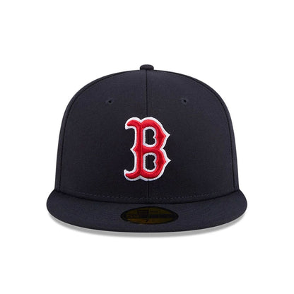 Pictured is this MLB Jackie Robinson Boston Red Sox 59FIFTY Fitted cap in navy. 3