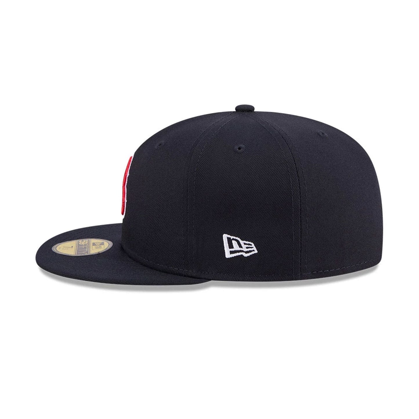 Pictured is this MLB Jackie Robinson Boston Red Sox 59FIFTY Fitted cap in navy. 6