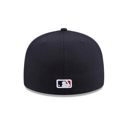 Pictured is this MLB Jackie Robinson Boston Red Sox 59FIFTY Fitted cap in navy. 7