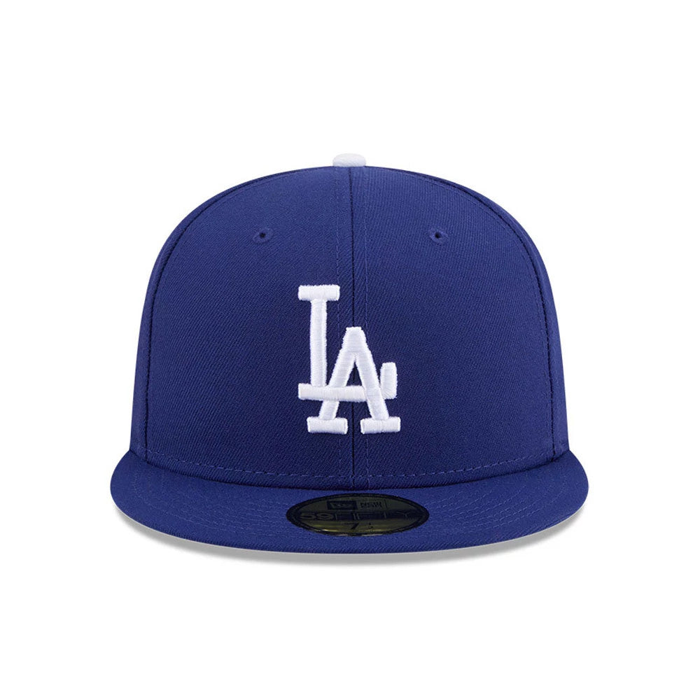 Pictured is this MLB Jackie Robinson LA Dodgers 59FIFTY Fitted cap in dark blue. 3