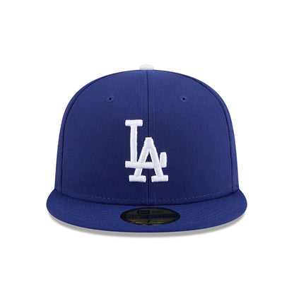 Pictured is this MLB Jackie Robinson LA Dodgers 59FIFTY Fitted cap in dark blue. 3
