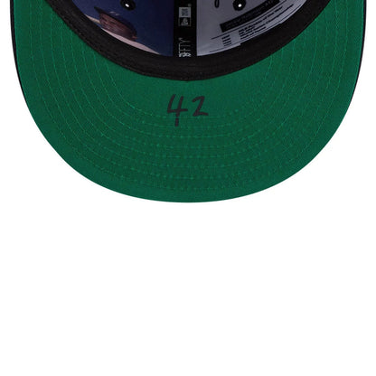Pictured is this MLB Jackie Robinson Detroit Tigers 59FIFTY Fitted cap in navy. 9