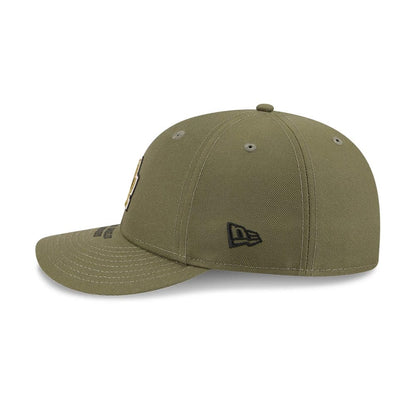 Pictured is this MLB Armed Forces Day 2026 LA Dodgers Low Profile 59FIFTY Fitted cap in green. 5