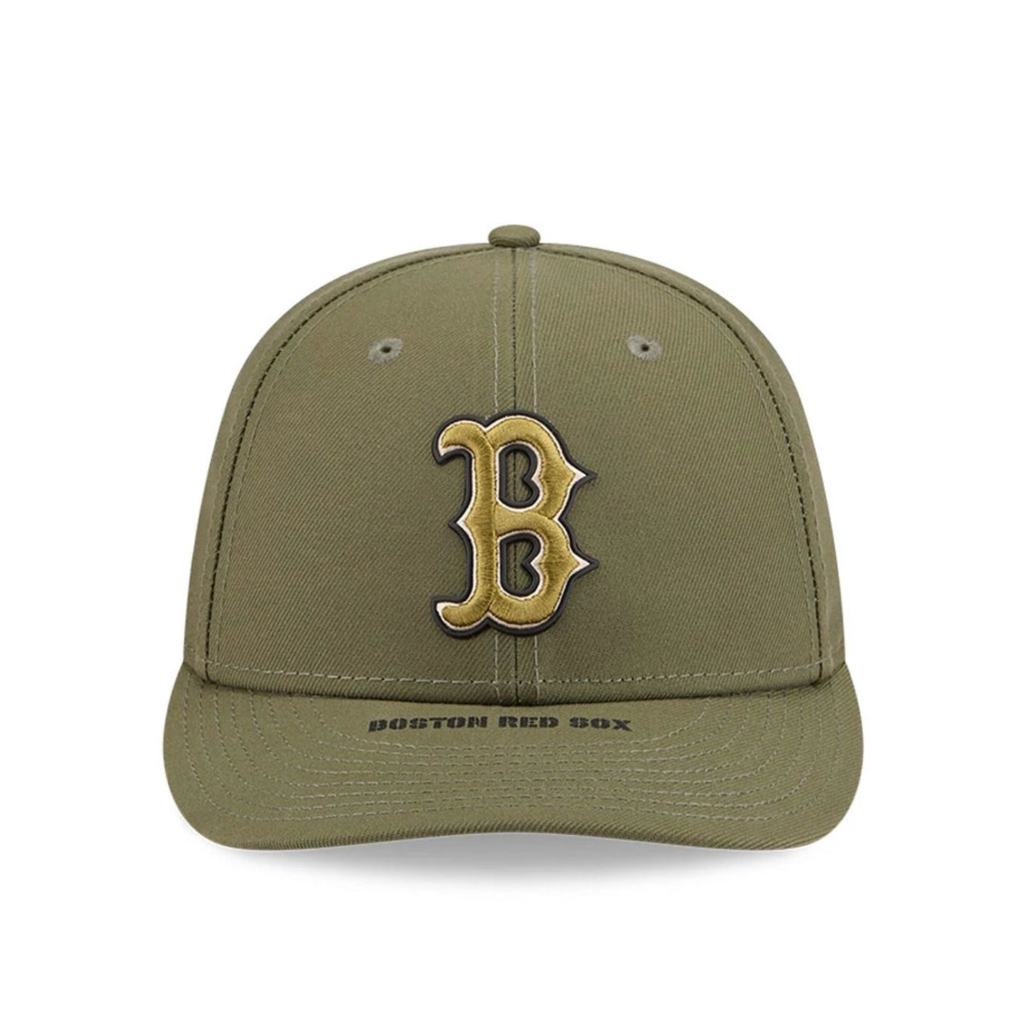 Pictured is this MLB Armed Forces Day 2026 Boston Red Sox Low Profile 59FIFTY Fitted cap in green. 3