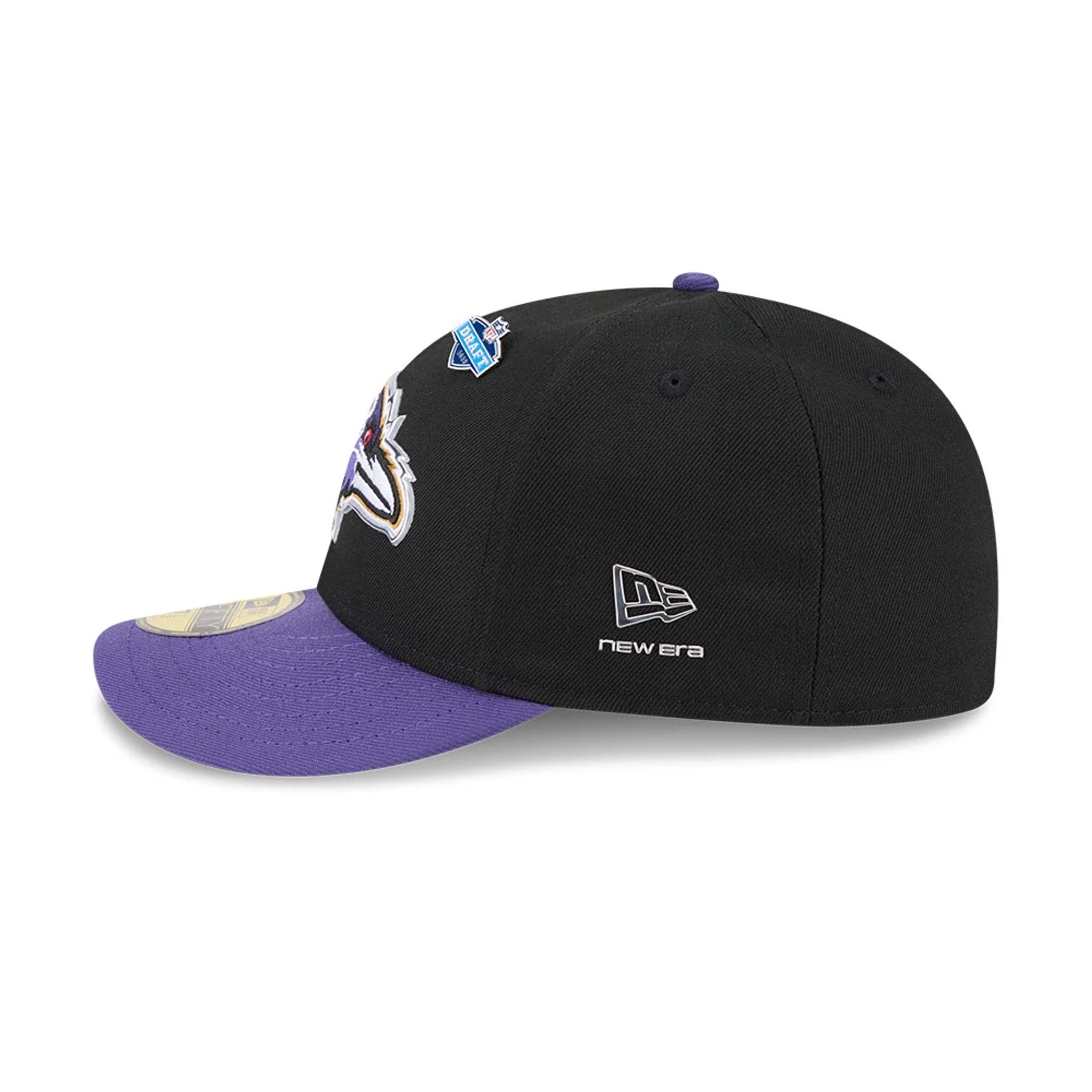 Pictured is this NFL Draft 2026 Baltimore Ravens 59FIFTY Fitted cap in black. 6