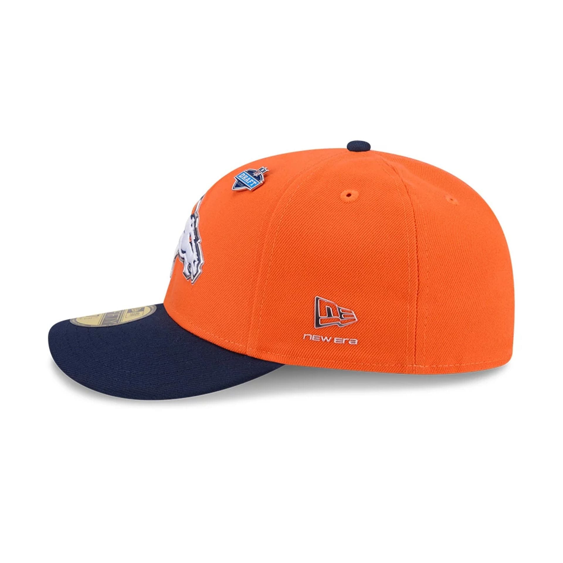 Pictured is this NFL Draft 2026 Denver Broncos 59FIFTY Fitted cap in orange. 6