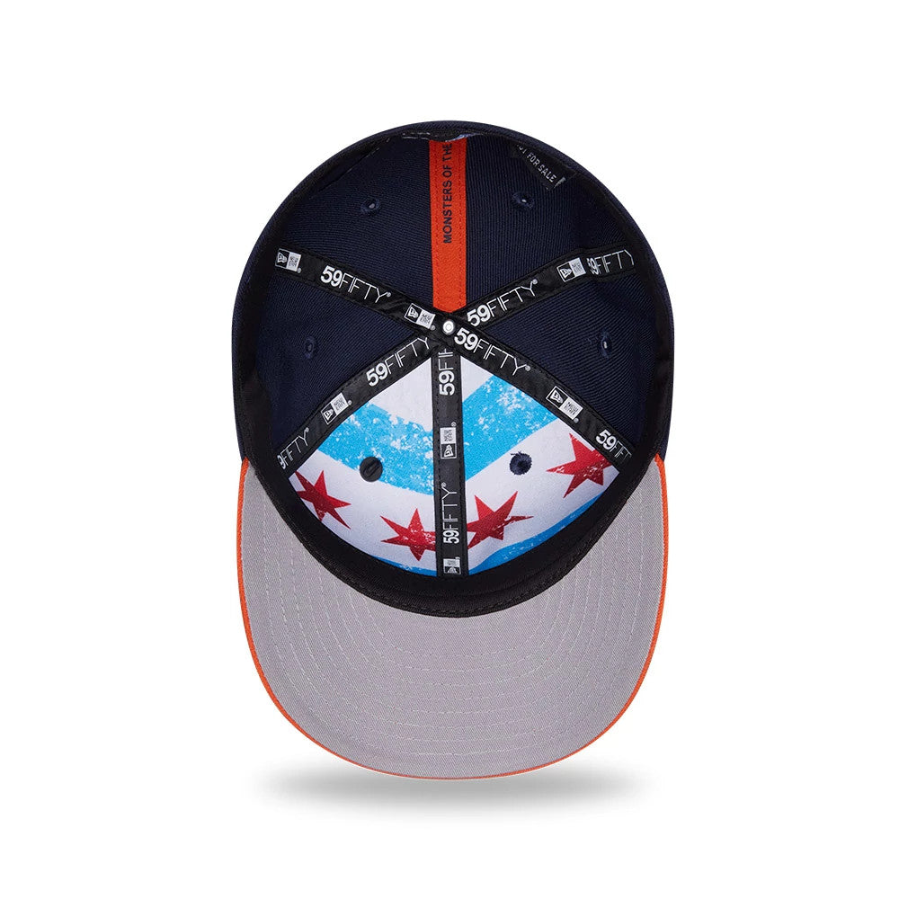 Pictured is this NFL Draft 2026 Chicago Bears 59FIFTY Fitted cap in navy. 2