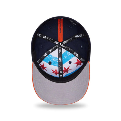 Pictured is this NFL Draft 2026 Chicago Bears 59FIFTY Fitted cap in navy. 2