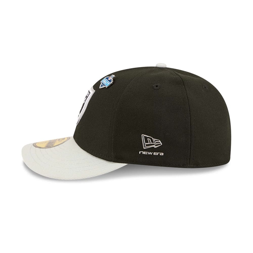 Pictured is this NFL Draft 2026 Las Vegas Raiders 59FIFTY Fitted cap in black. 5