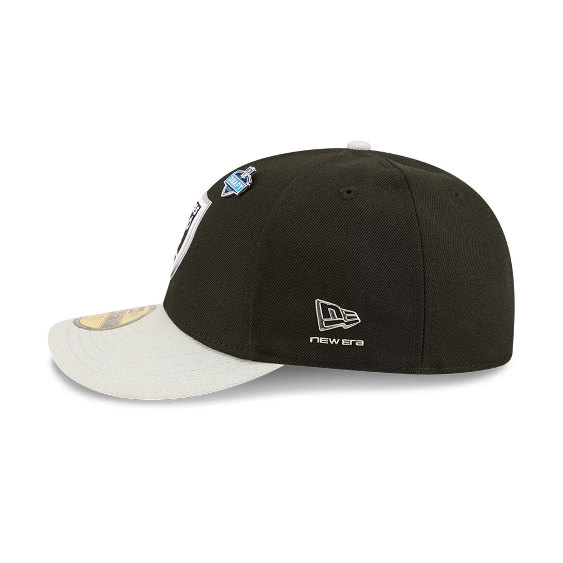 Pictured is this NFL Draft 2026 Las Vegas Raiders 59FIFTY Fitted cap in black. 5