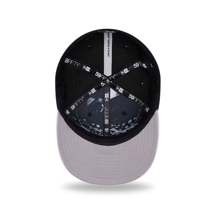 Pictured is this NFL Draft 2026 Las Vegas Raiders 59FIFTY Fitted cap in black. 2