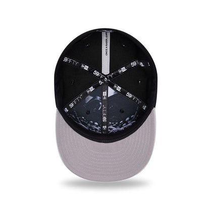 Pictured is this NFL Draft 2026 Las Vegas Raiders 59FIFTY Fitted cap in black. 2