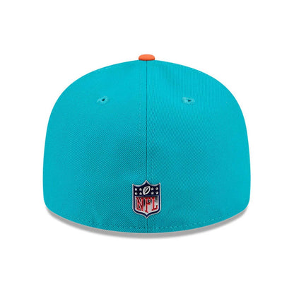 Pictured is this NFL Draft 2026 Miami Dolphins 59FIFTY Fitted cap in turquoise. 5