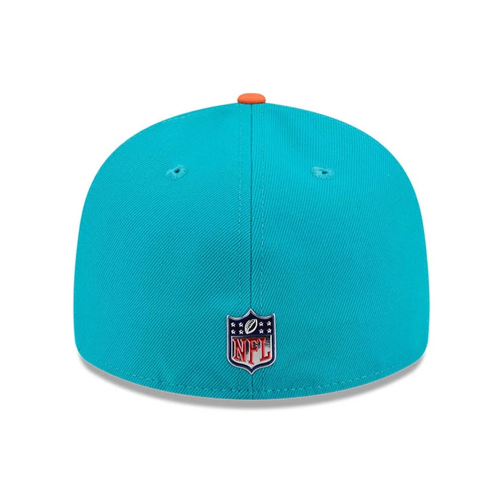 Pictured is this NFL Draft 2026 Miami Dolphins 59FIFTY Fitted cap in turquoise. 5