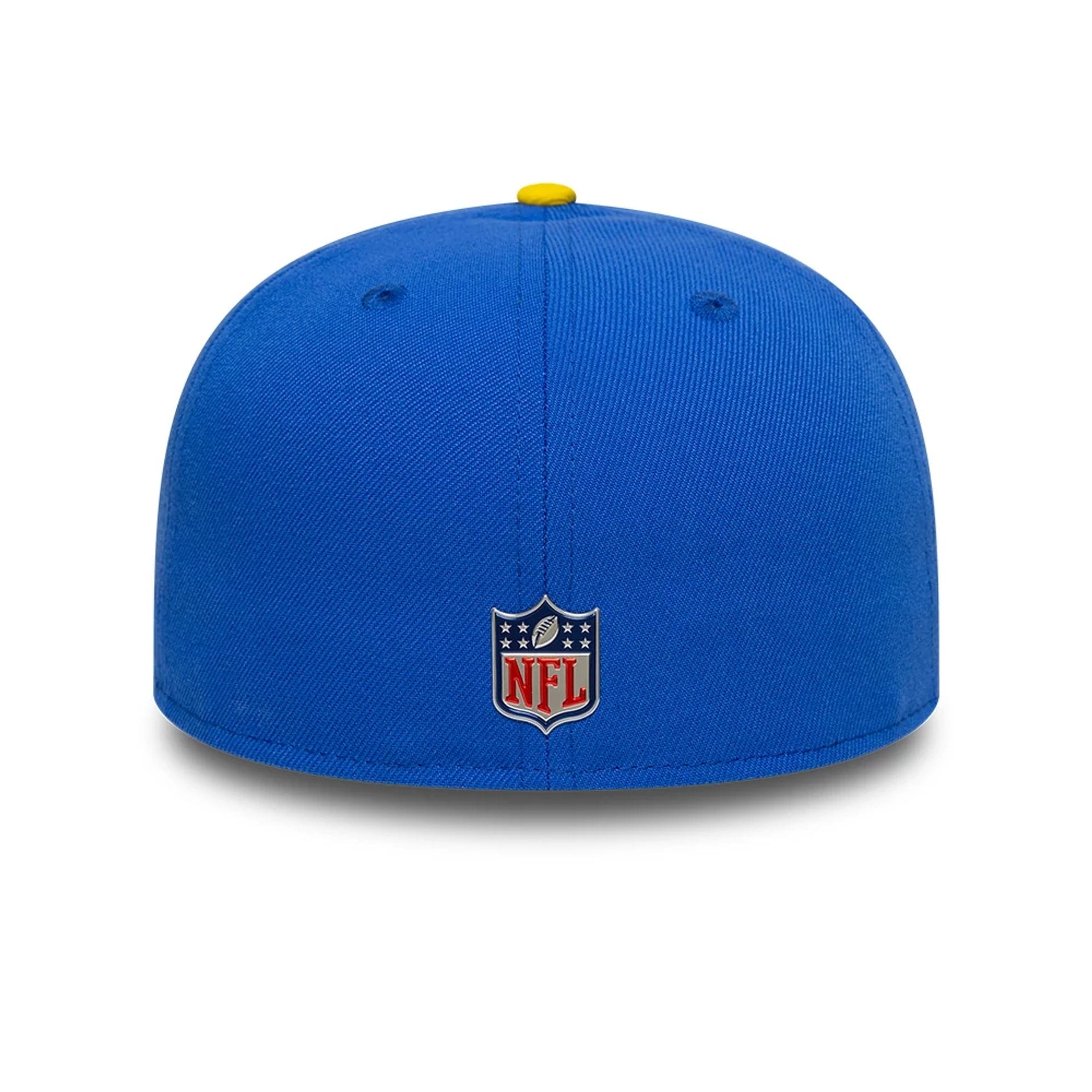 Pictured is this NFL Draft 2026 LA Rams 59FIFTY Fitted cap in bright blue. 5