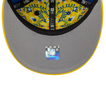 Pictured is this NFL Draft 2026 LA Rams 59FIFTY Fitted cap in bright blue. 8