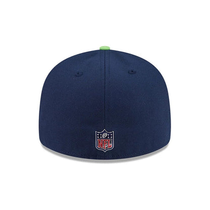 Pictured is this NFL Draft 2026 Seattle Seahawks 59FIFTY Fitted cap in dark blue. 5