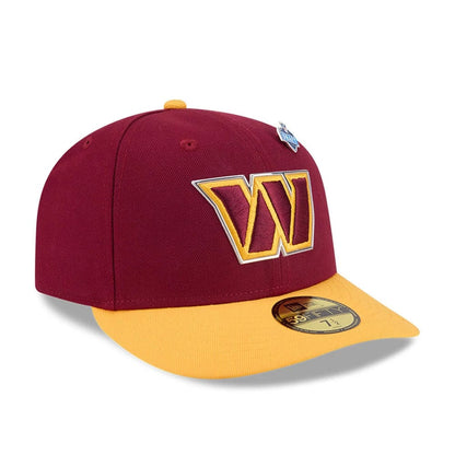 Pictured is this NFL Draft 2026 Washington Commanders 59FIFTY Fitted cap in dark red. 4