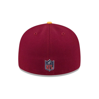 Pictured is this NFL Draft 2026 Washington Commanders 59FIFTY Fitted cap in dark red. 5