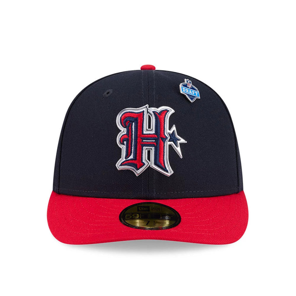 Pictured is this NFL Draft 2026 Houston Texans 59FIFTY Fitted cap in navy. 4