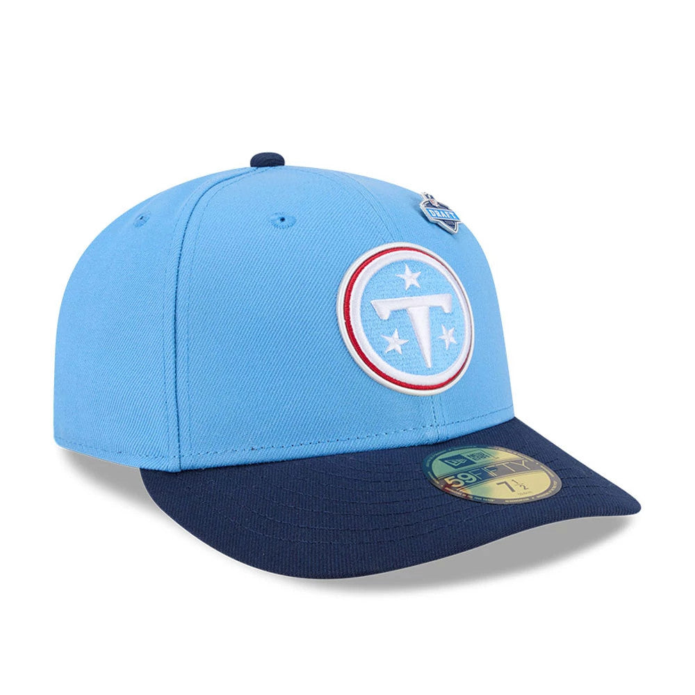 Pictured is this NFL Draft 2026 Tennessee Titans 59FIFTY Fitted cap in Blue. 4