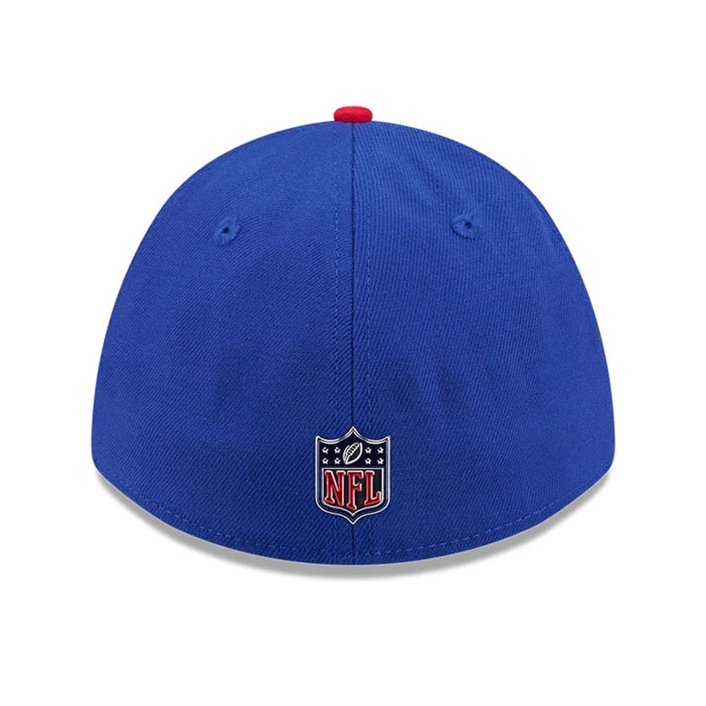 Pictured is this NFL Draft 2026 Buffalo Bills 39THIRTY M-Crown Stretch Fit cap in blue. 5