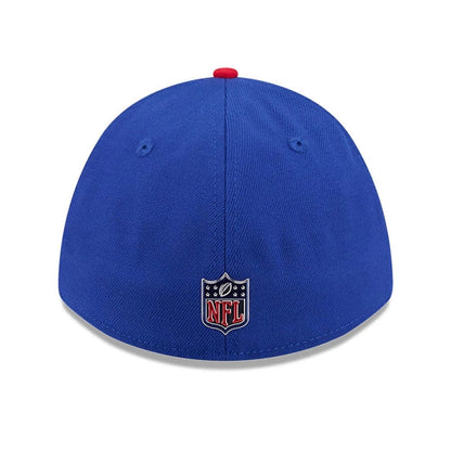 Pictured is this NFL Draft 2026 Buffalo Bills 39THIRTY M-Crown Stretch Fit cap in blue. 5