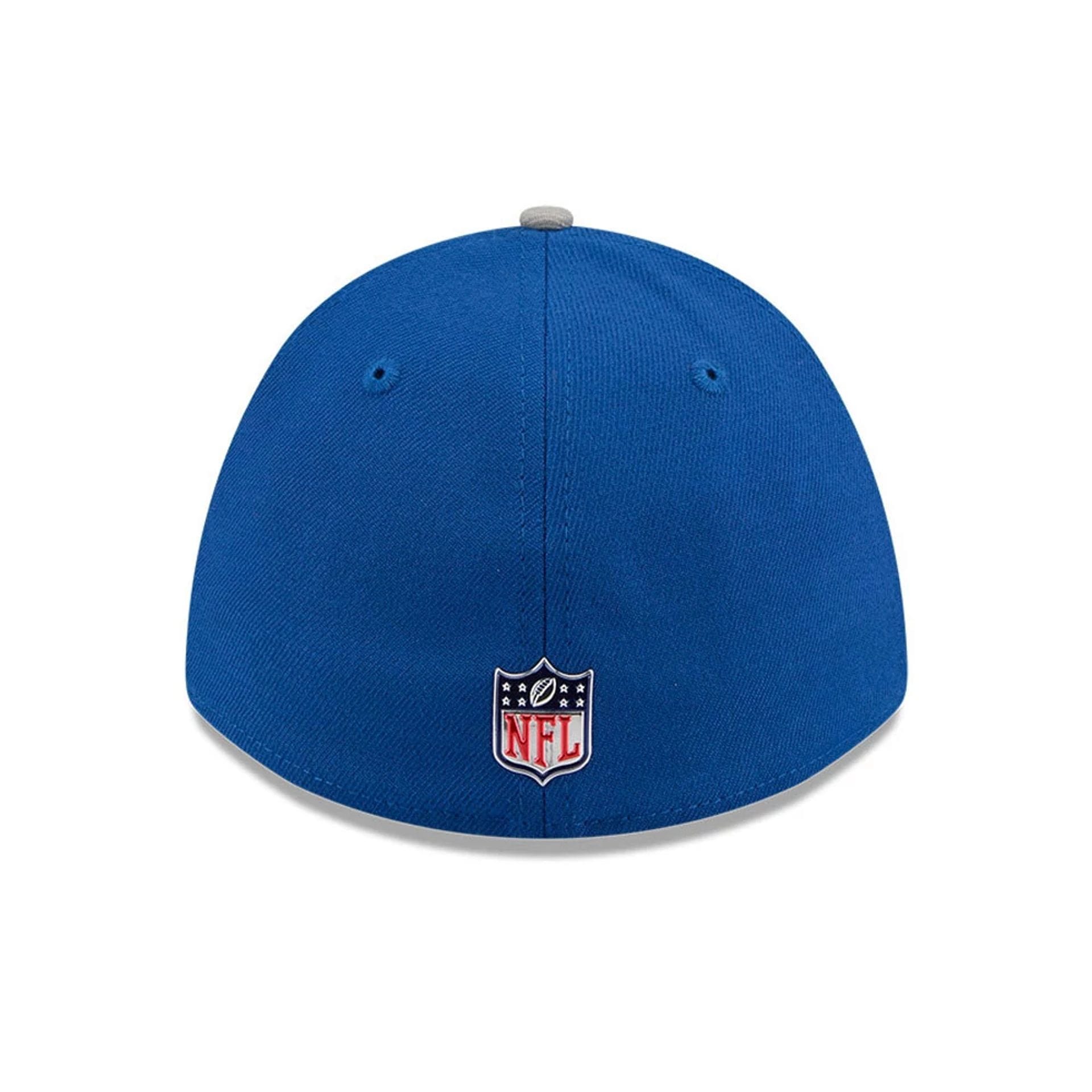 Pictured is this NFL Draft 2026 Indianapolis Colts 39THIRTY M-Crown Stretch Fit cap in blue. 5