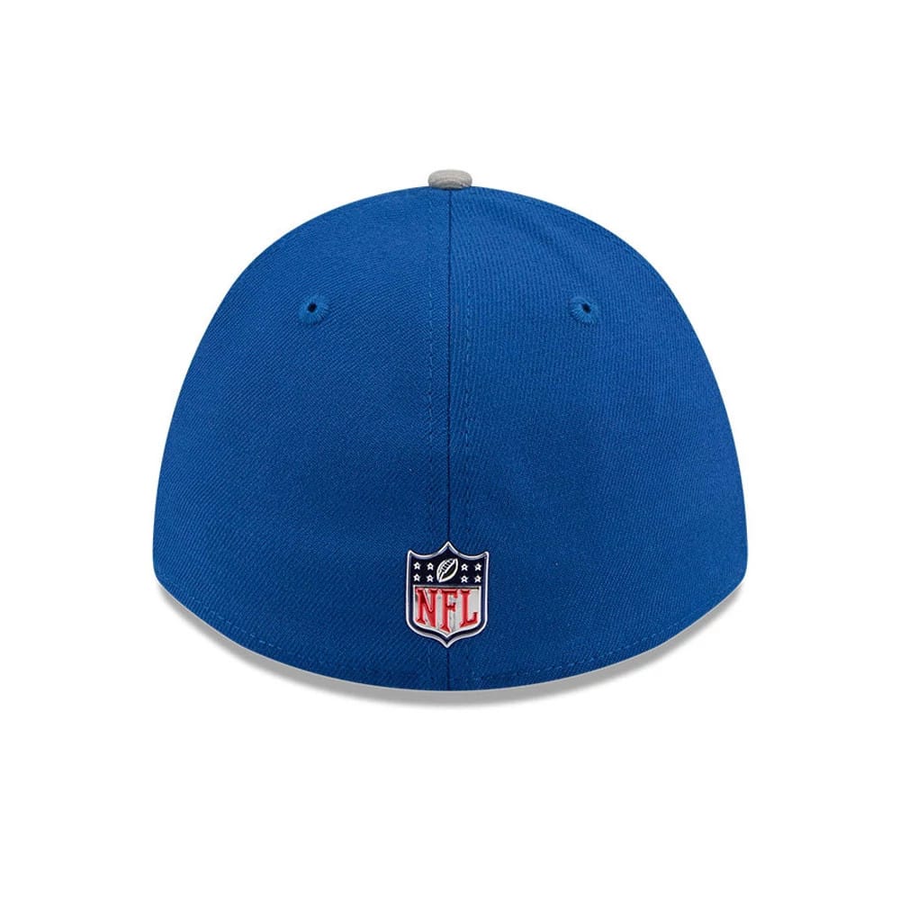 Pictured is this NFL Draft 2026 Indianapolis Colts 39THIRTY M-Crown Stretch Fit cap in blue. 5