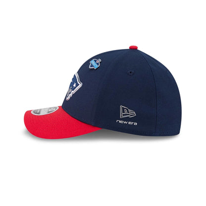 Pictured is this NFL Draft 2026 New England Patriots 39THIRTY M-Crown Stretch Fit cap in dark blue. 6