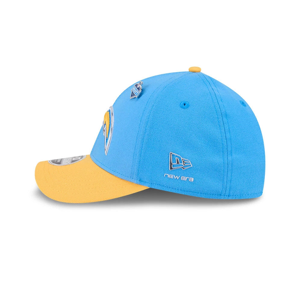 Pictured is this NFL Draft 2026 LA Chargers 39THIRTY M-Crown Stretch Fit cap in blue. 5