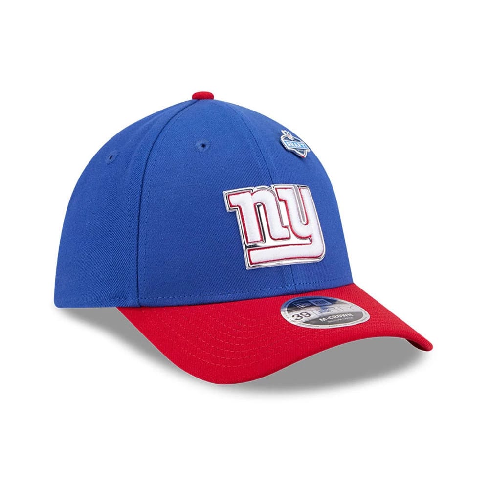 Pictured is this NFL Draft 2026 New York Giants 39THIRTY M-Crown Stretch Fit cap in blue. 4