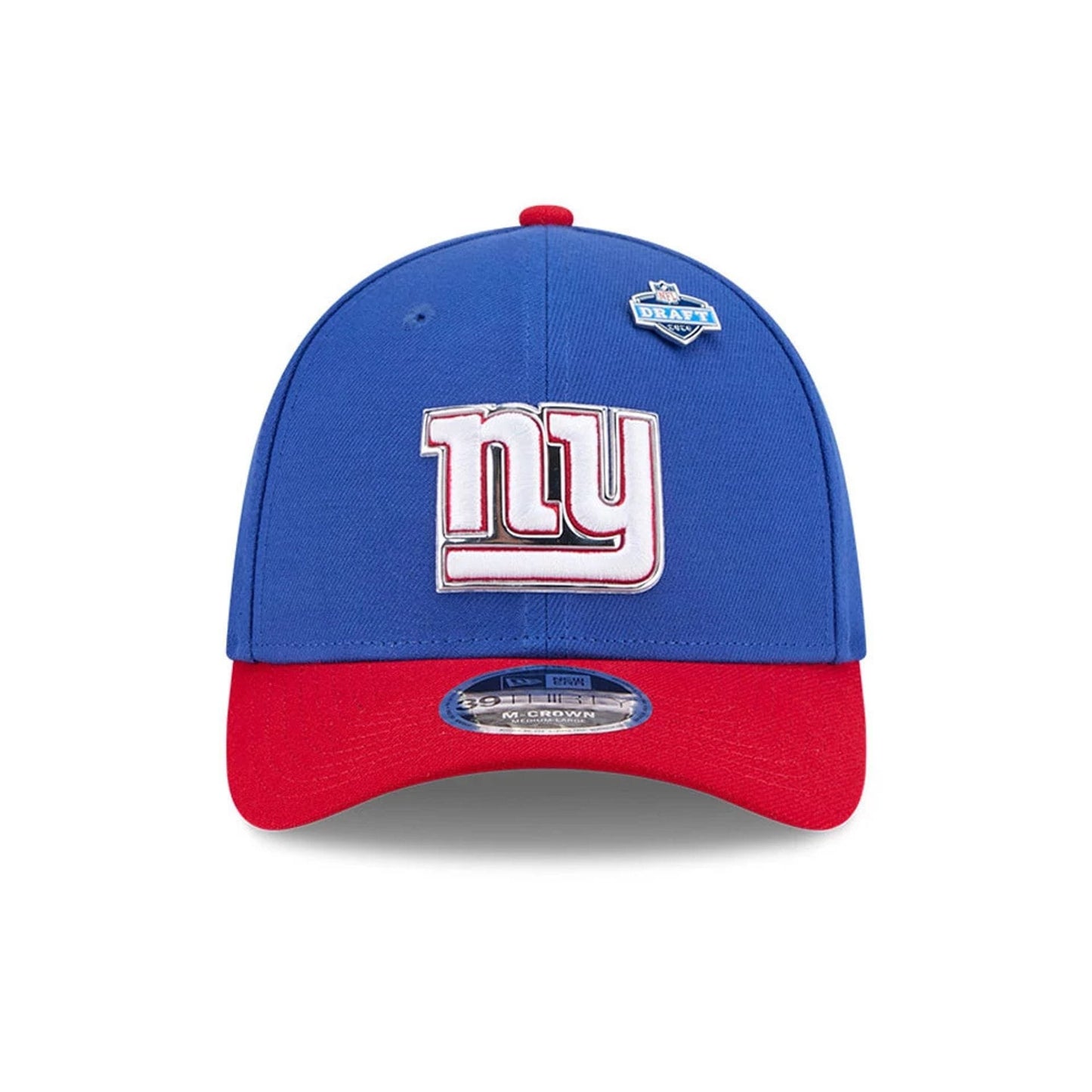 Pictured is this NFL Draft 2026 New York Giants 39THIRTY M-Crown Stretch Fit cap in blue. 3