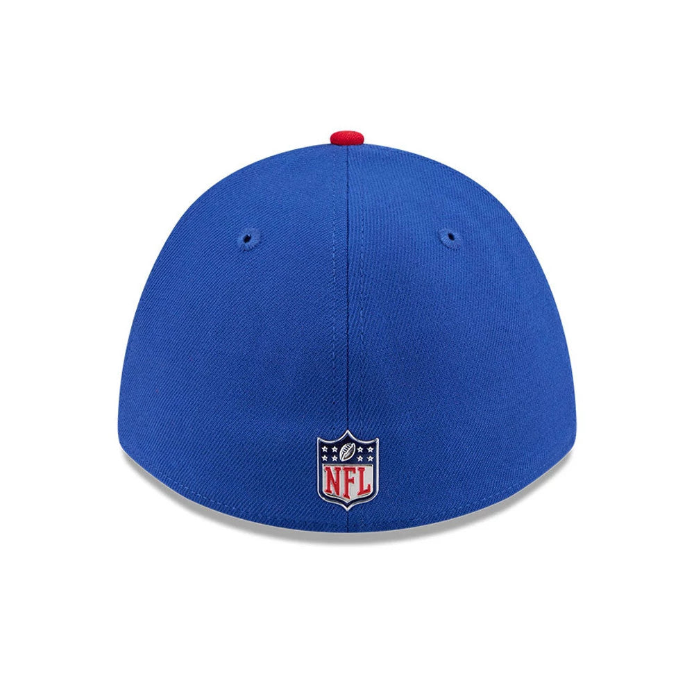 Pictured is this NFL Draft 2026 New York Giants 39THIRTY M-Crown Stretch Fit cap in blue. 5