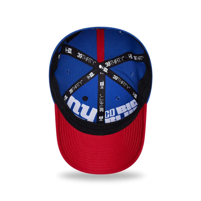 Pictured is this NFL Draft 2026 New York Giants 39THIRTY M-Crown Stretch Fit cap in blue. 2