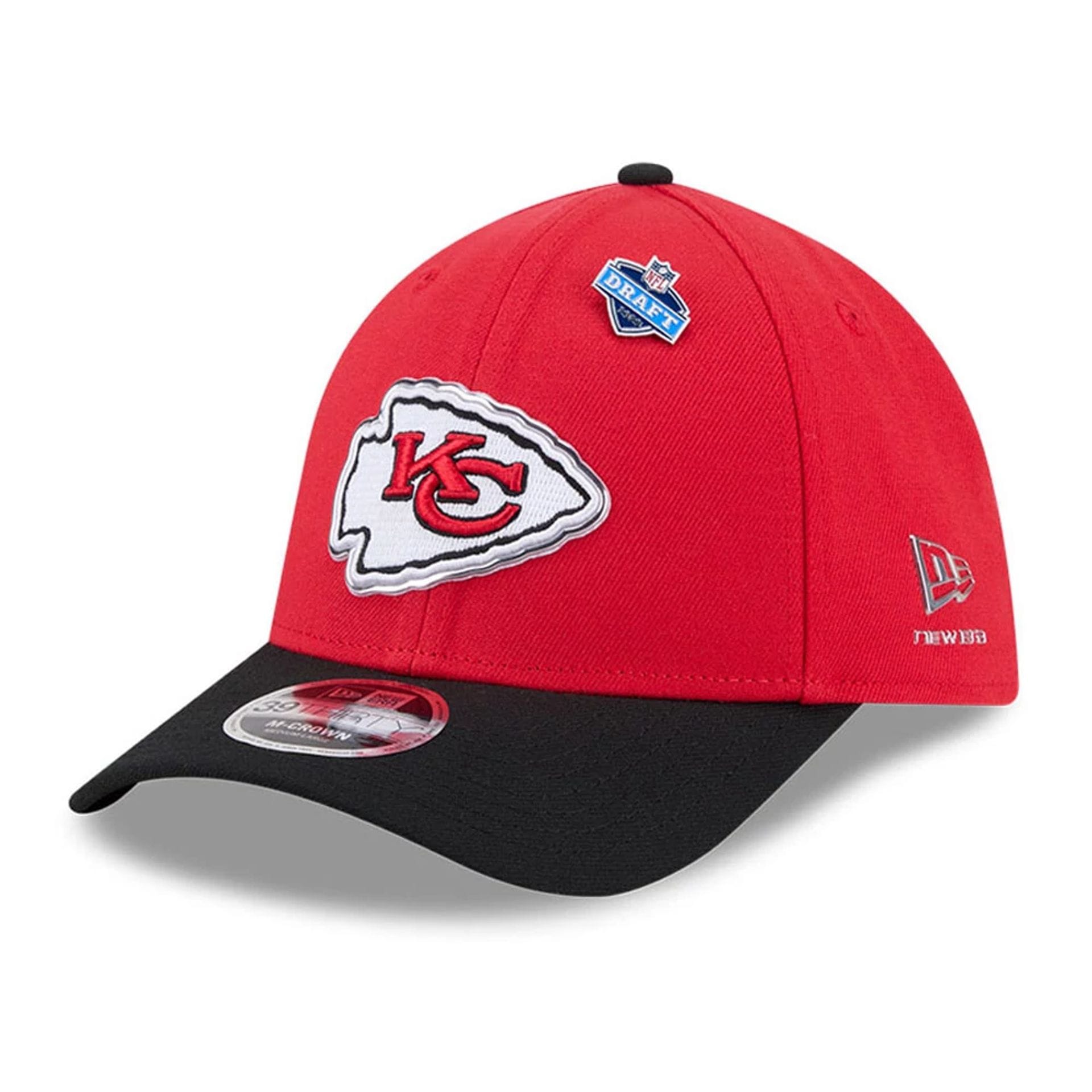 NFL Draft 2026 Chiefs Red 39THIRTY M-Crown Stretch Fit Cap | NEC UK