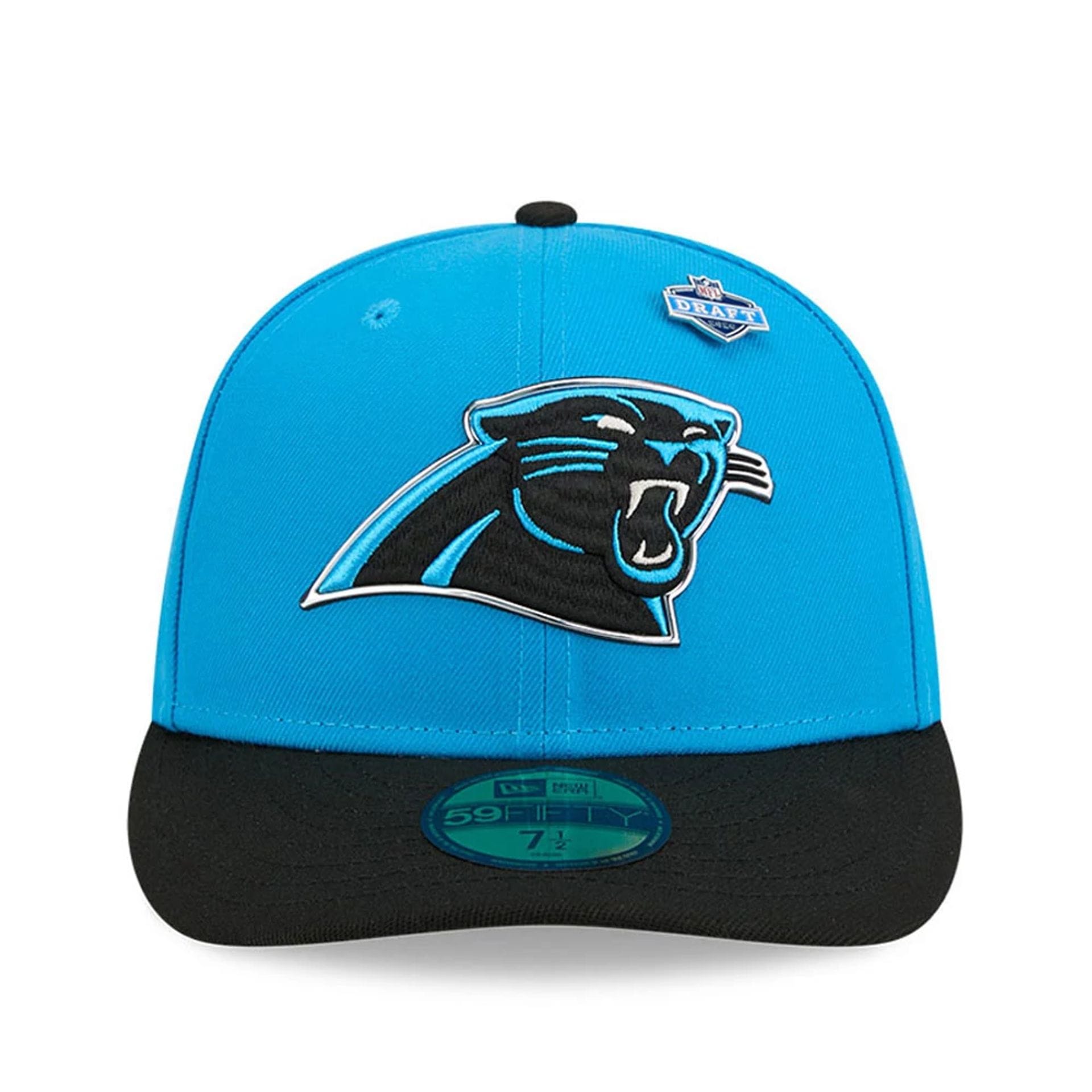 Pictured is this NFL Draft 2026 Carolina Panthers 59FIFTY Fitted cap in blue. 3
