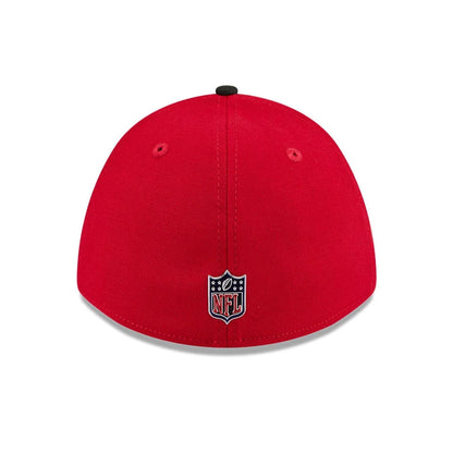 Pictured is this NFL Draft 2026 San Francisco 49ers 39THIRTY M-Crown Stretch Fit cap in red. 5