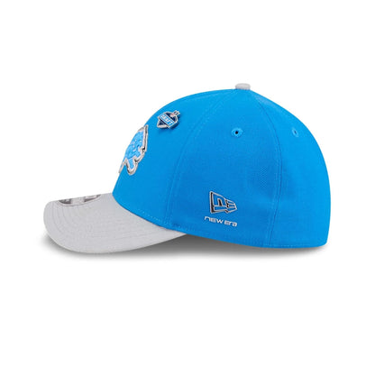 Pictured is this NFL Draft 2026 Detroit Lions 39THIRTY M-Crown Stretch Fit cap in blue. 6