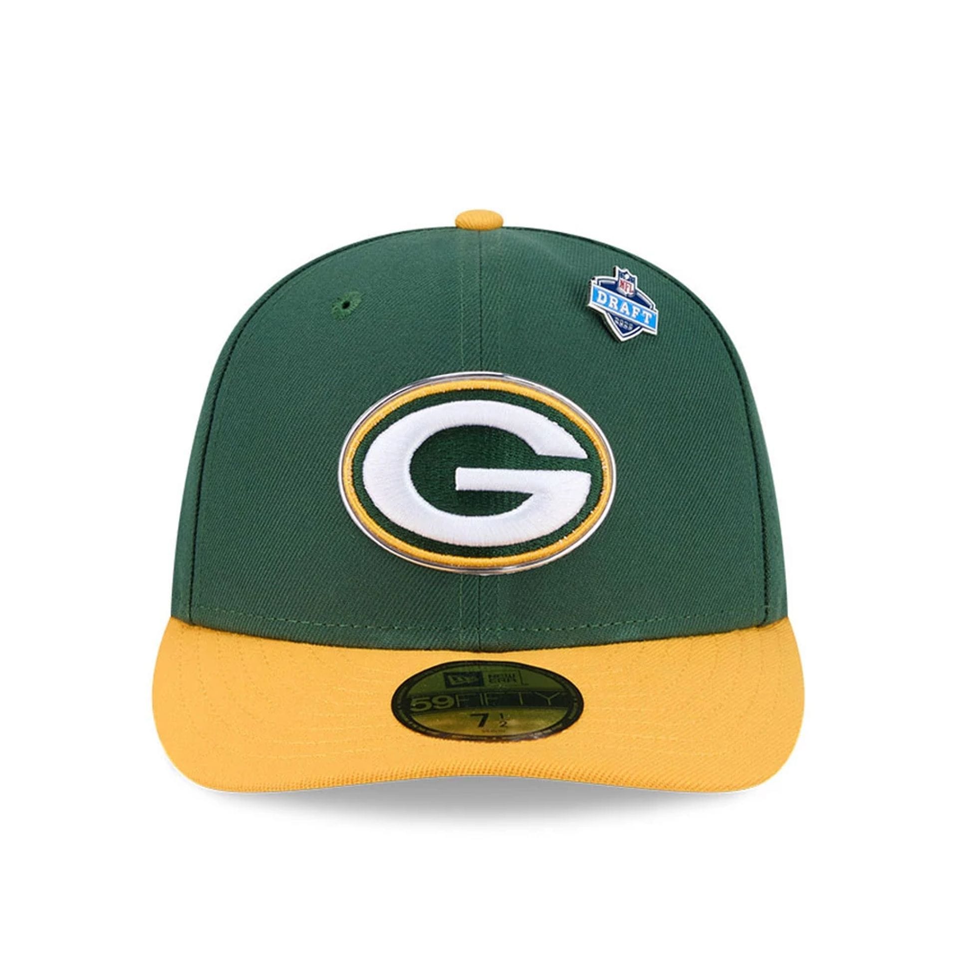 Pictured is this NFL Draft 2026 Green Bay Packers 59FIFTY Fitted cap in dark green. 3