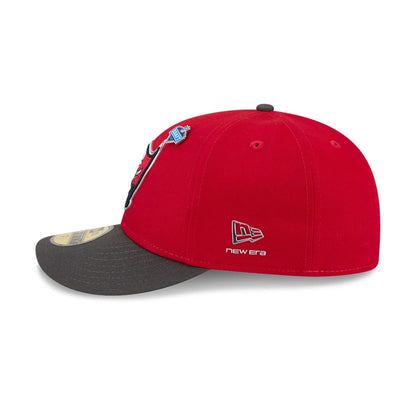 Pictured is this NFL Draft 2026 Tampa Bay Buccaneers 59FIFTY Fitted cap in red. 6