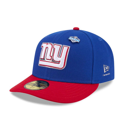 Pictured is this NFL Draft 2026 New York Giants 59FIFTY Fitted cap in blue. 1
