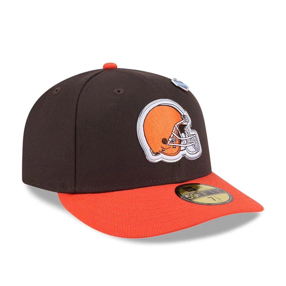 Pictured is this NFL Draft 2026 Cleveland Browns 59FIFTY Fitted cap in dark brown. 4
