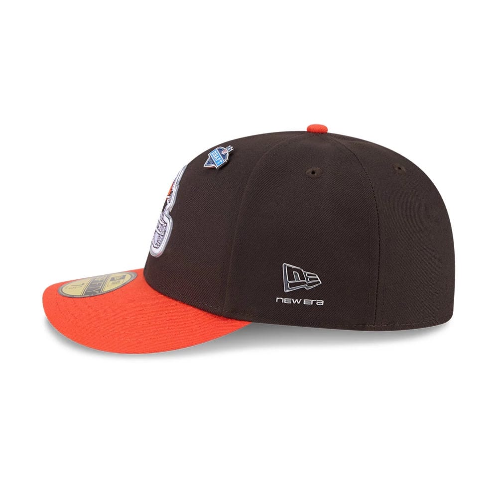 Pictured is this NFL Draft 2026 Cleveland Browns 59FIFTY Fitted cap in dark brown. 6